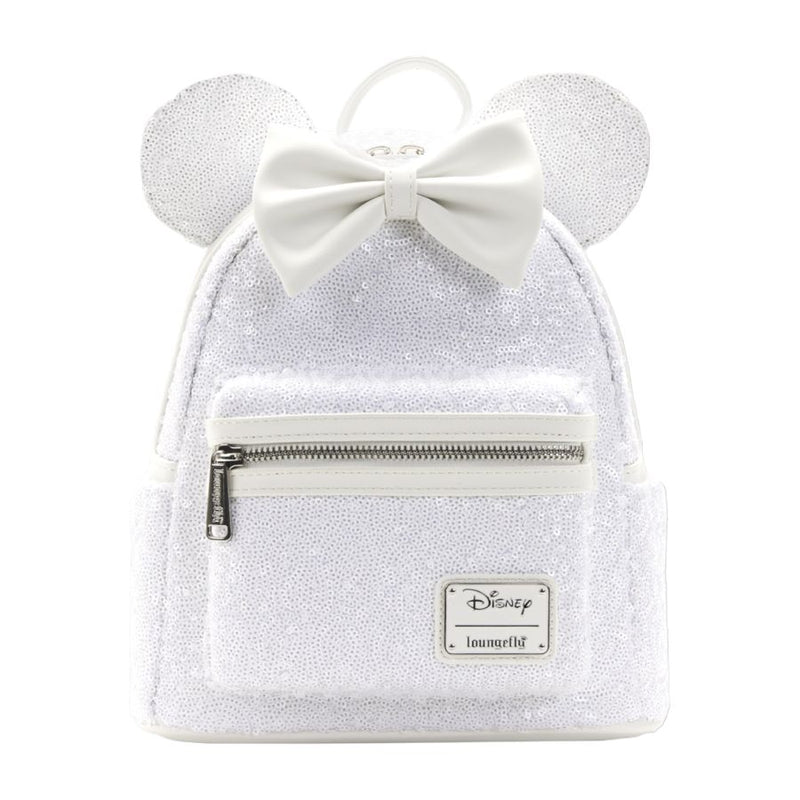 Loungefly Disney - Minnie Sequin Wedding US Exclusive Mini Backpack
