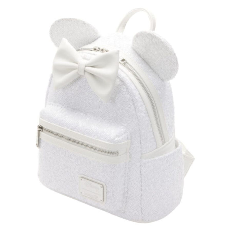 Loungefly Disney - Minnie Sequin Wedding US Exclusive Mini Backpack