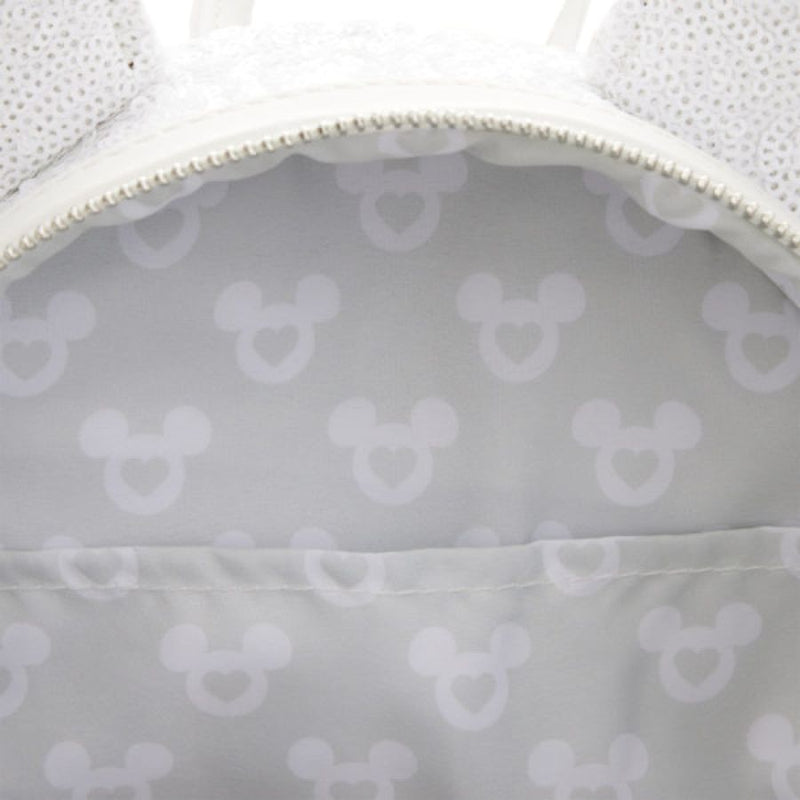 Loungefly Disney - Minnie Sequin Wedding US Exclusive Mini Backpack