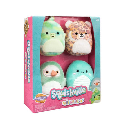 Squishville Mini Squishmallow 4 Pack | Prehistoric Squad