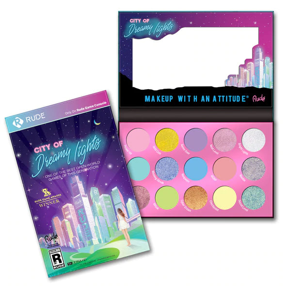 RUDE | City of Dreamy Lights  |  15 Dreamy Pastel Pigment & Eyeshadow Palette