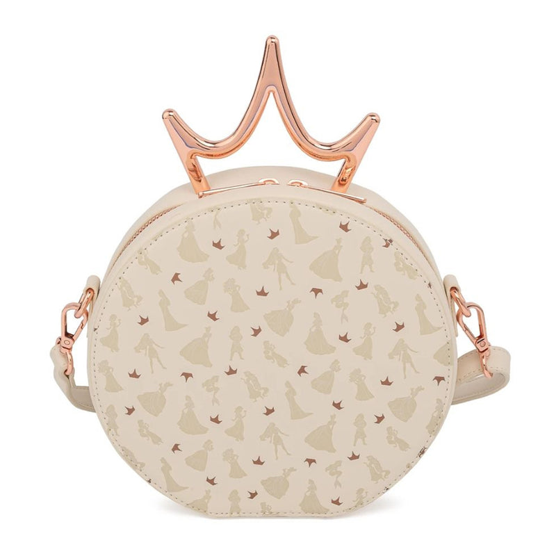 Disney Princess  |  Ultimate Metal Crown  8” Faux Leather Crossbody Bag