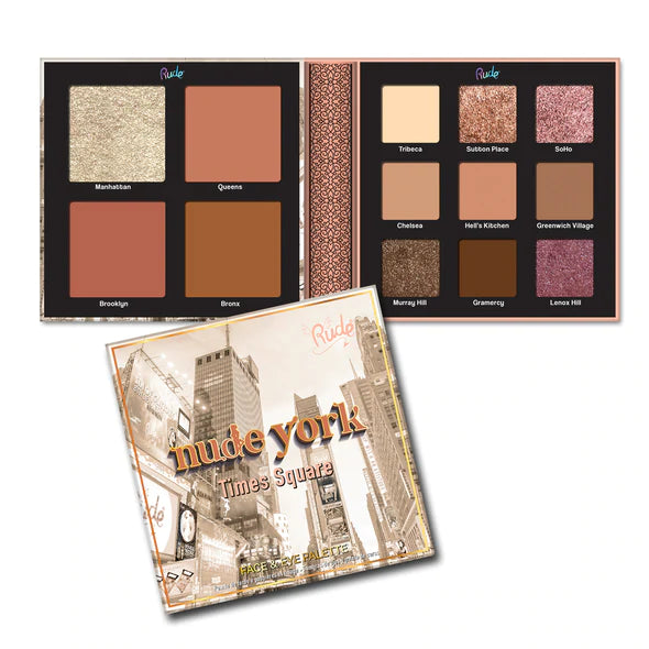 RUDE Nude York  |  Face & Eye Palette