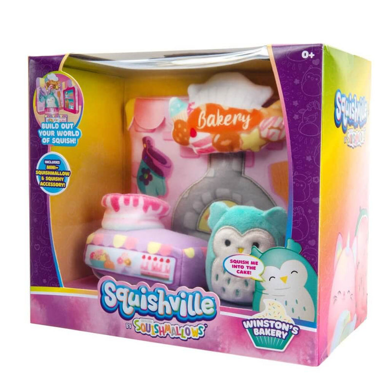 SQUISHMALLOWS SQUISHVILLE  |  Medium Soft Playset (Squishville Play Scene Asst)