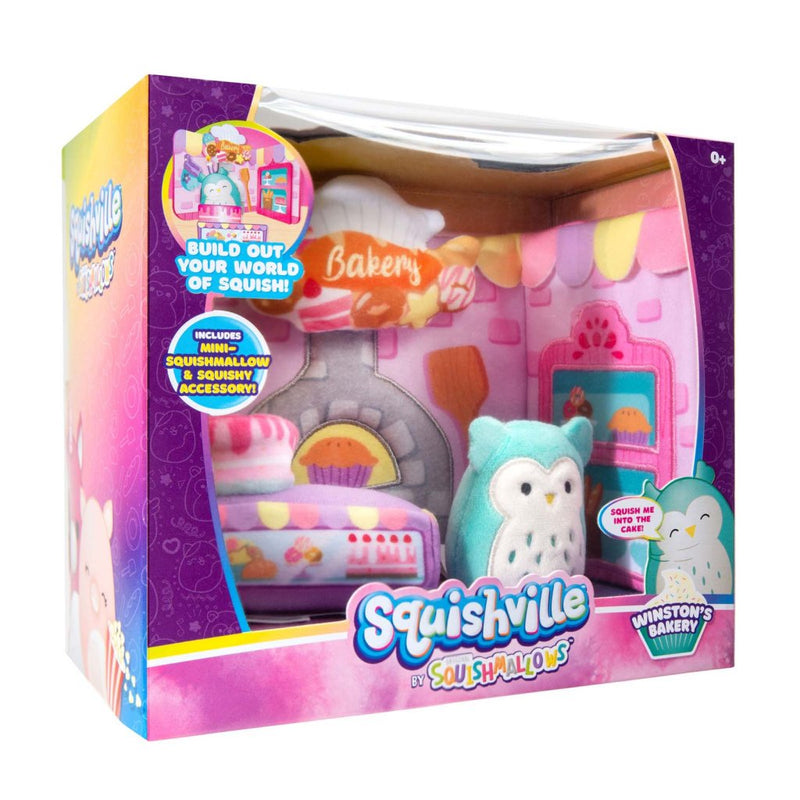 SQUISHMALLOWS SQUISHVILLE  |  Medium Soft Playset (Squishville Play Scene Asst)