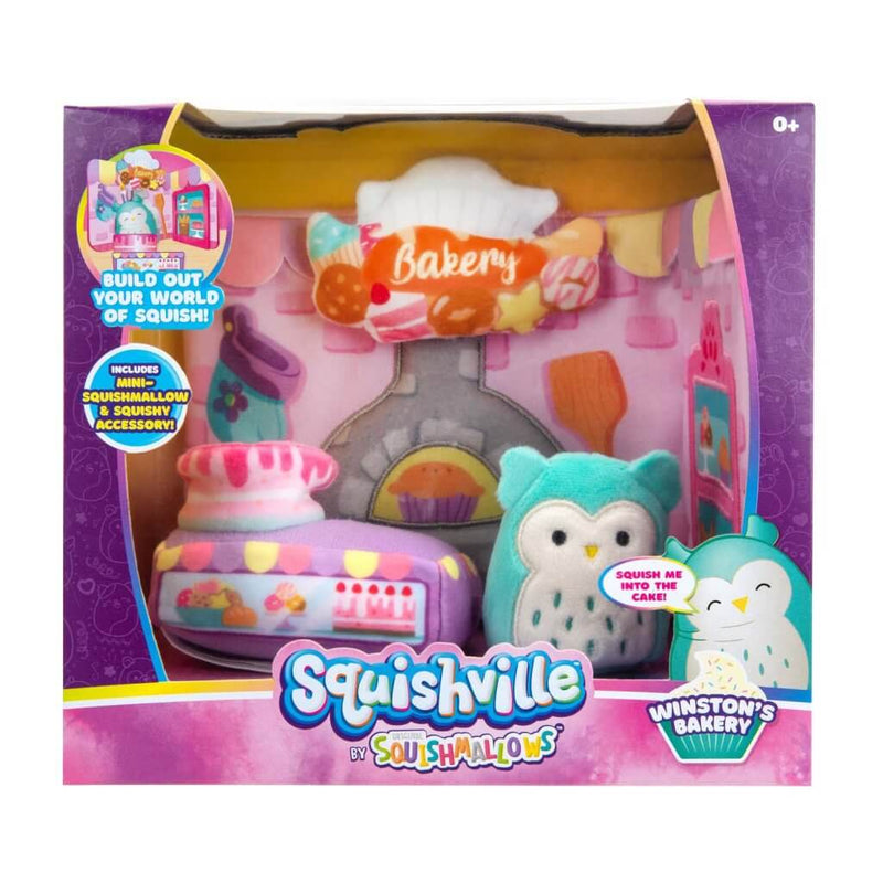 SQUISHMALLOWS SQUISHVILLE  |  Medium Soft Playset (Squishville Play Scene Asst)