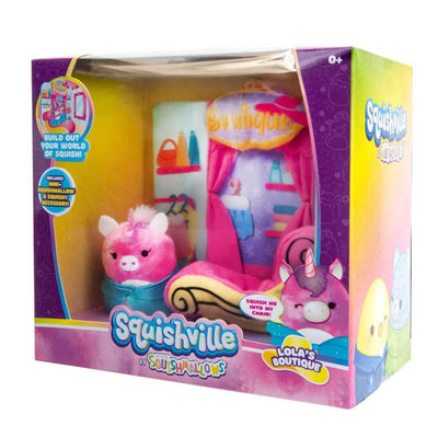 SQUISHMALLOWS SQUISHVILLE  |  Medium Soft Playset (Squishville Play Scene Asst)