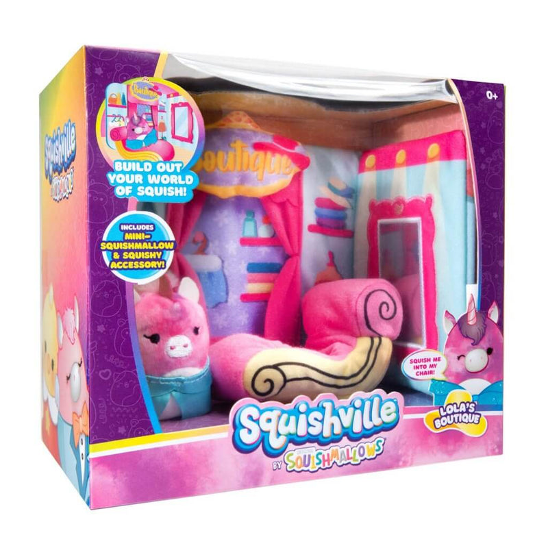 SQUISHMALLOWS SQUISHVILLE  |  Medium Soft Playset (Squishville Play Scene Asst)