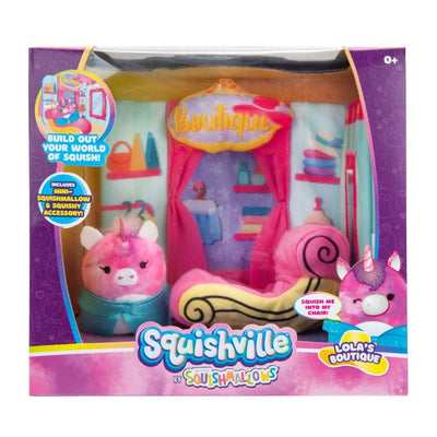 SQUISHMALLOWS SQUISHVILLE  |  Medium Soft Playset (Squishville Play Scene Asst)