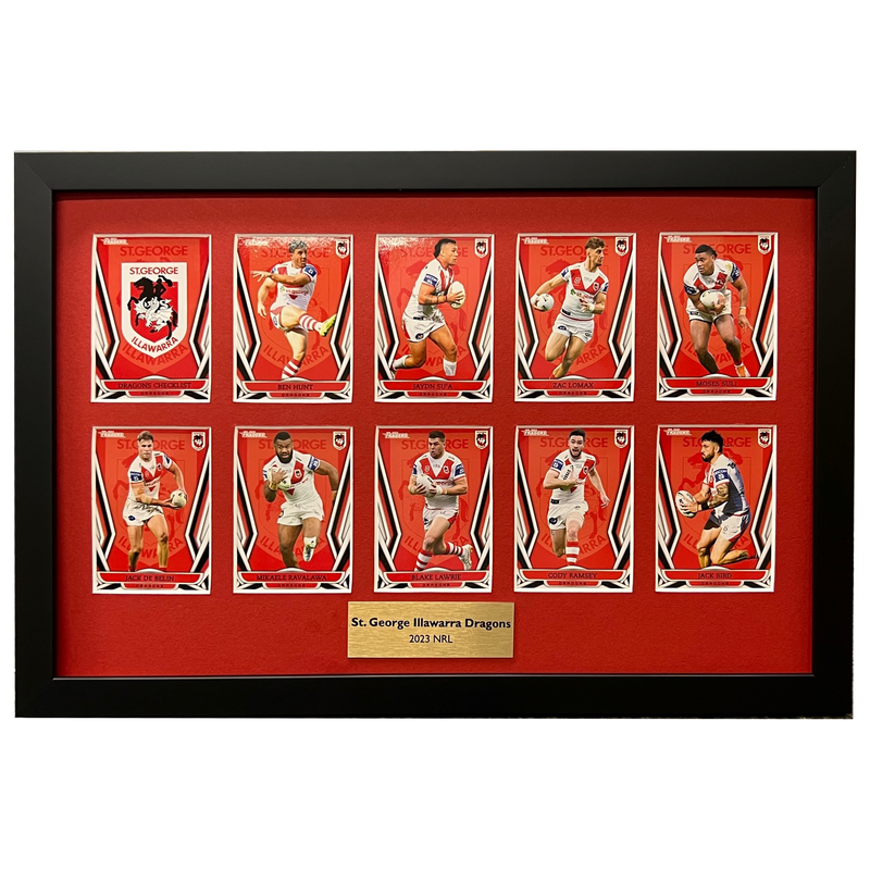 2023 St George Dragons | TLA Trading Card Team Set Framed