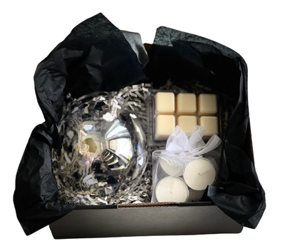 Wax Melts Gift Box | Inc Wax Melt Holder, Wax Melts, Tea Lights